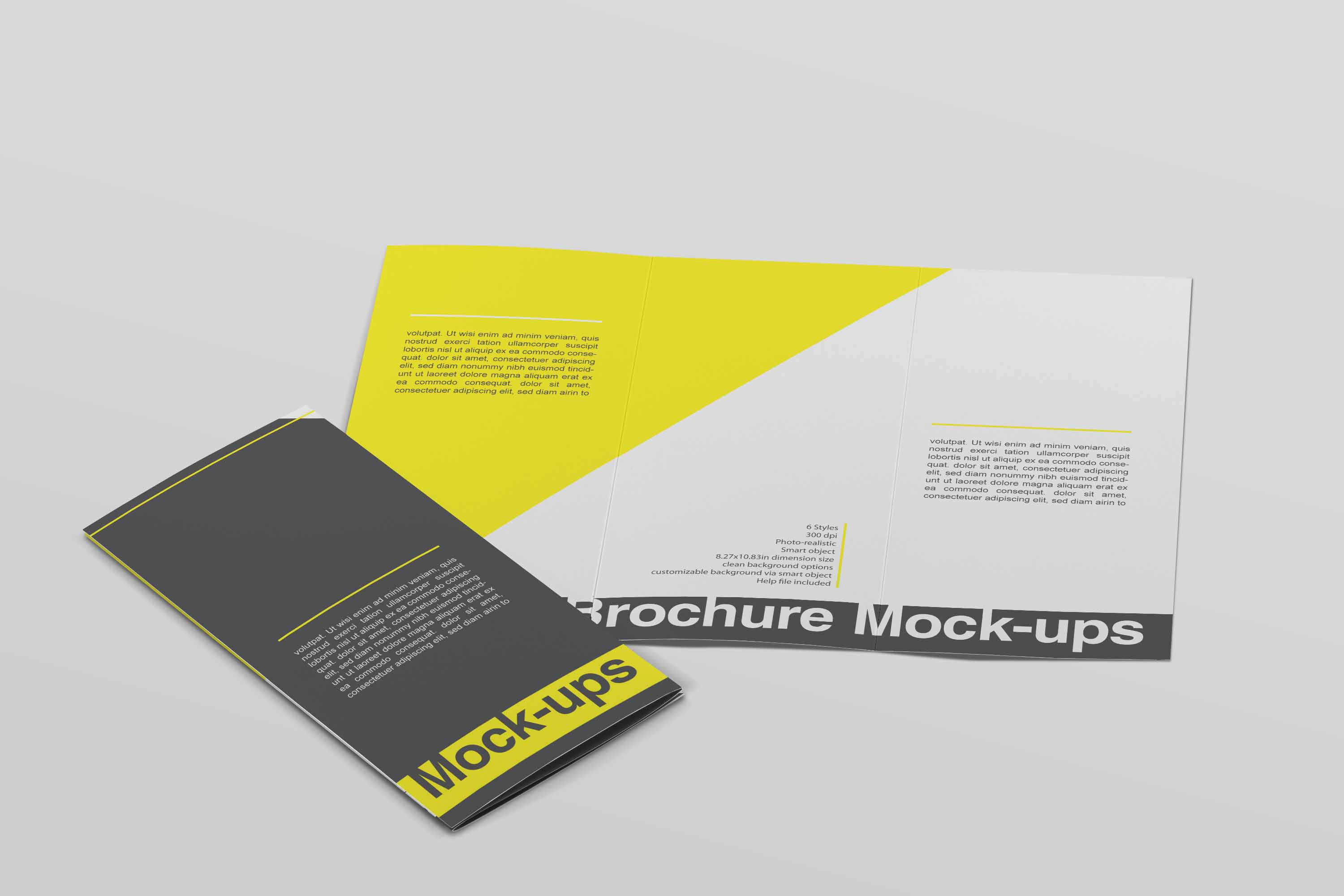 时尚三折页模板下载