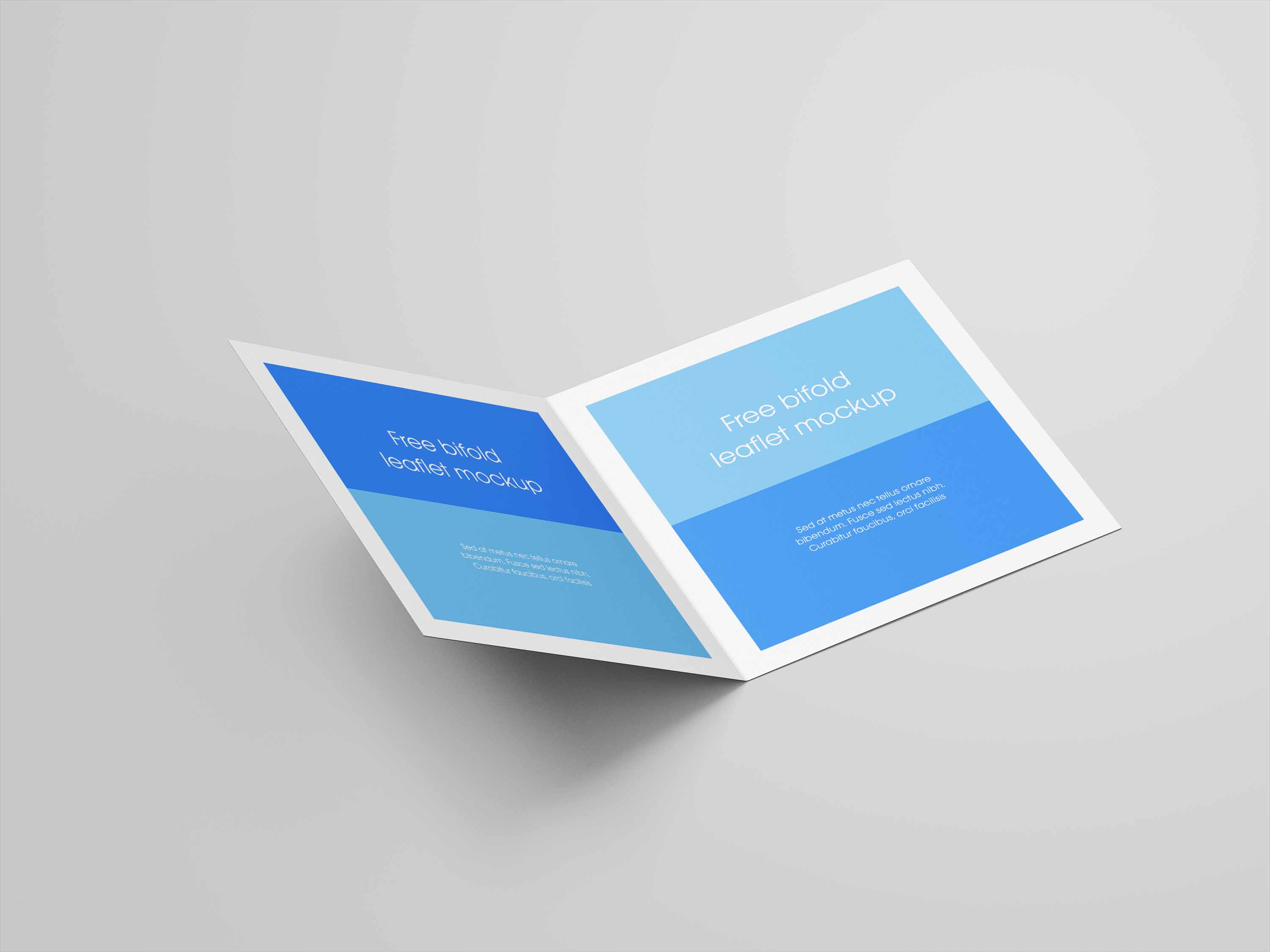 时尚对折页ps样机