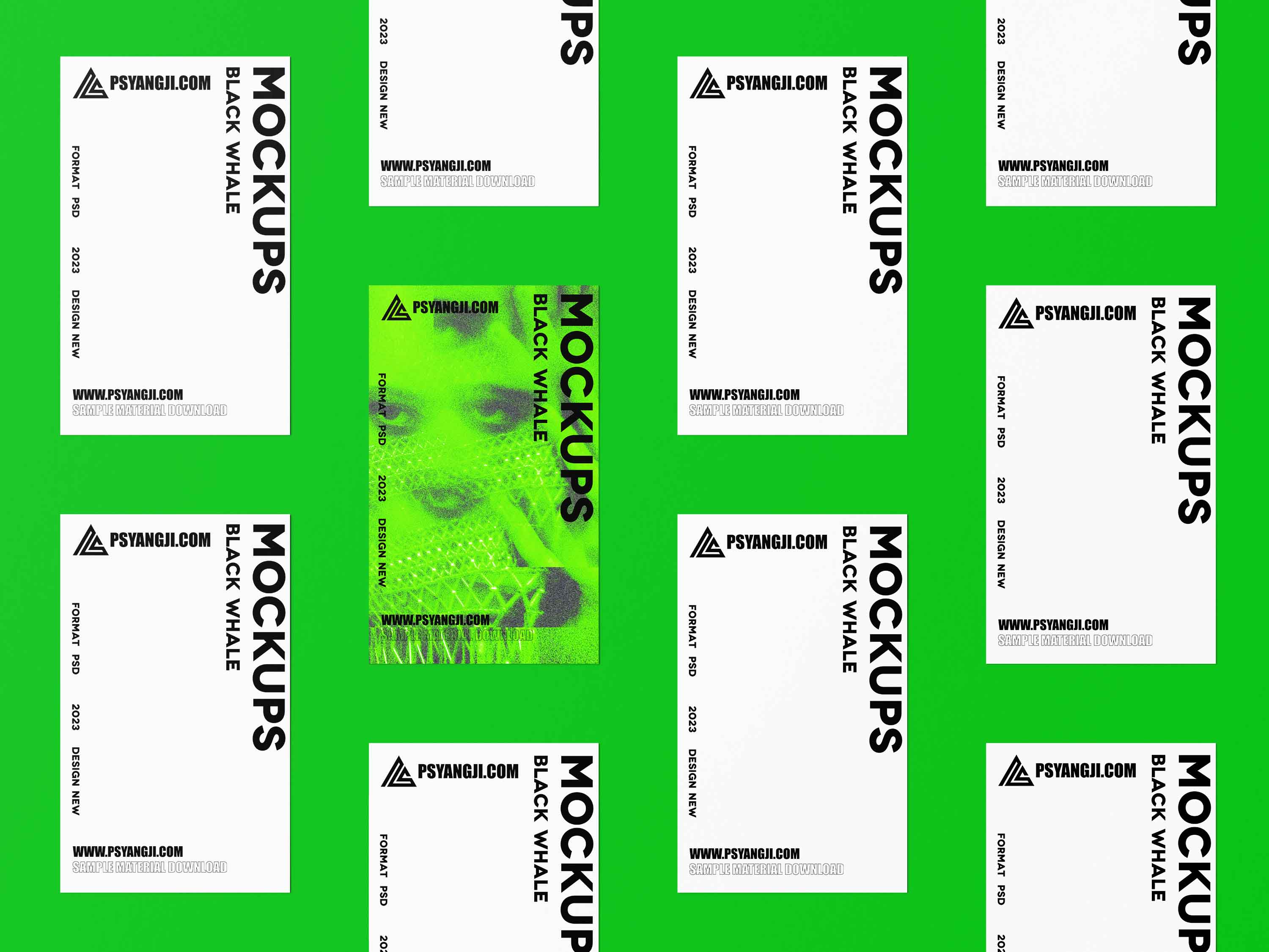 超多角度展示你的名片设计，高级感满满的海报、卡片展示PS样机素材