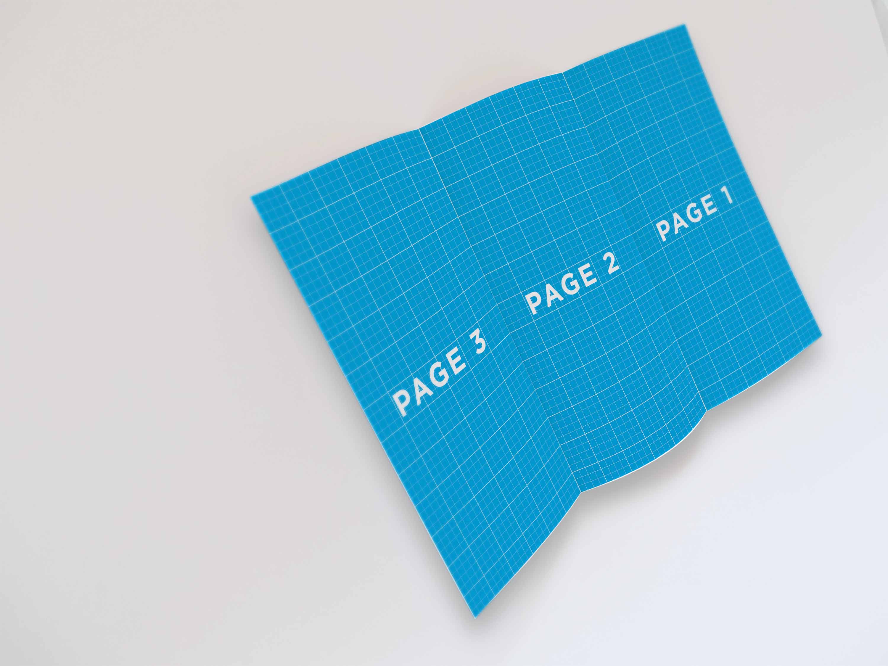 高品质三折页ps样机模板