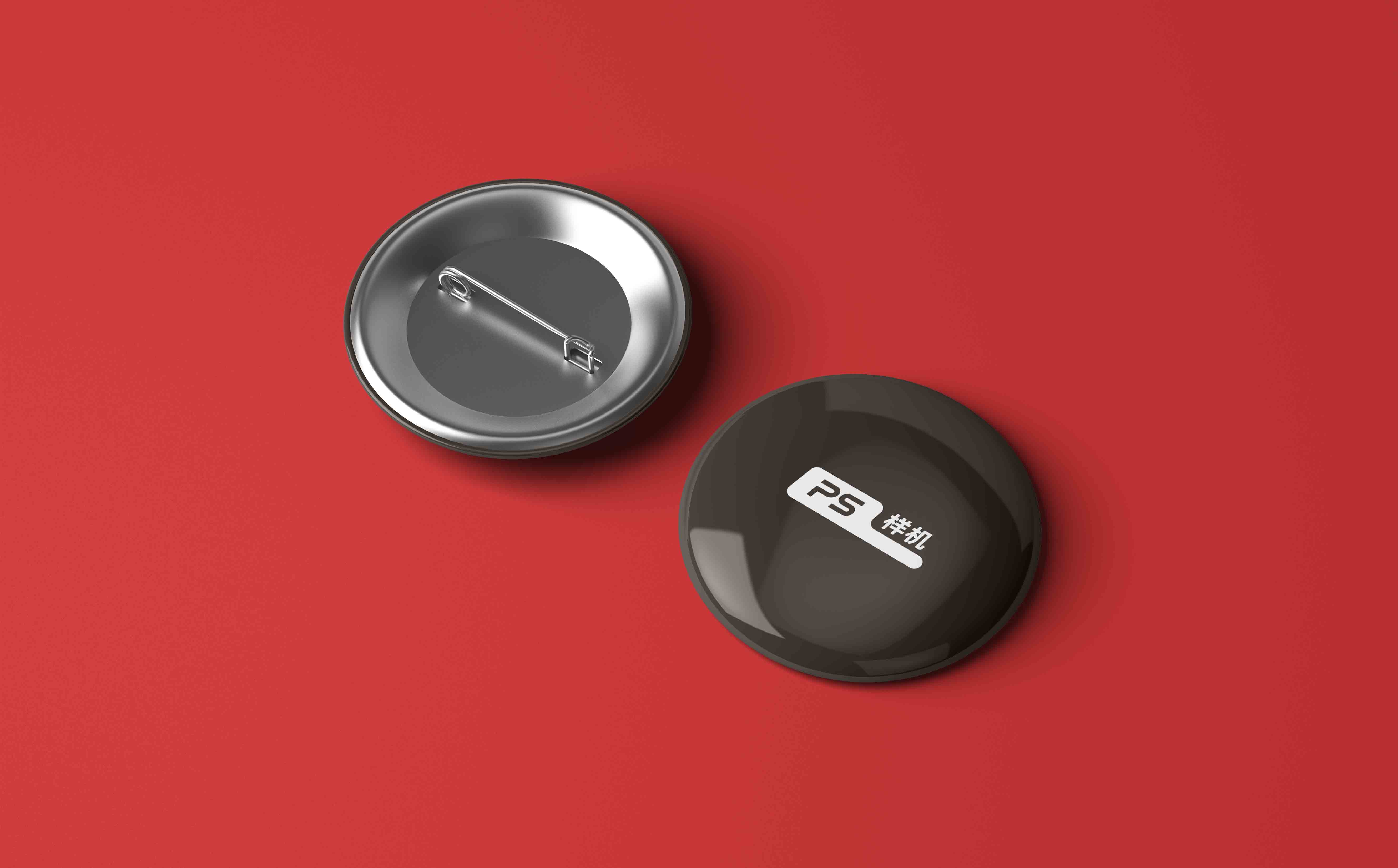 撇针徽章VI设计PSD样机