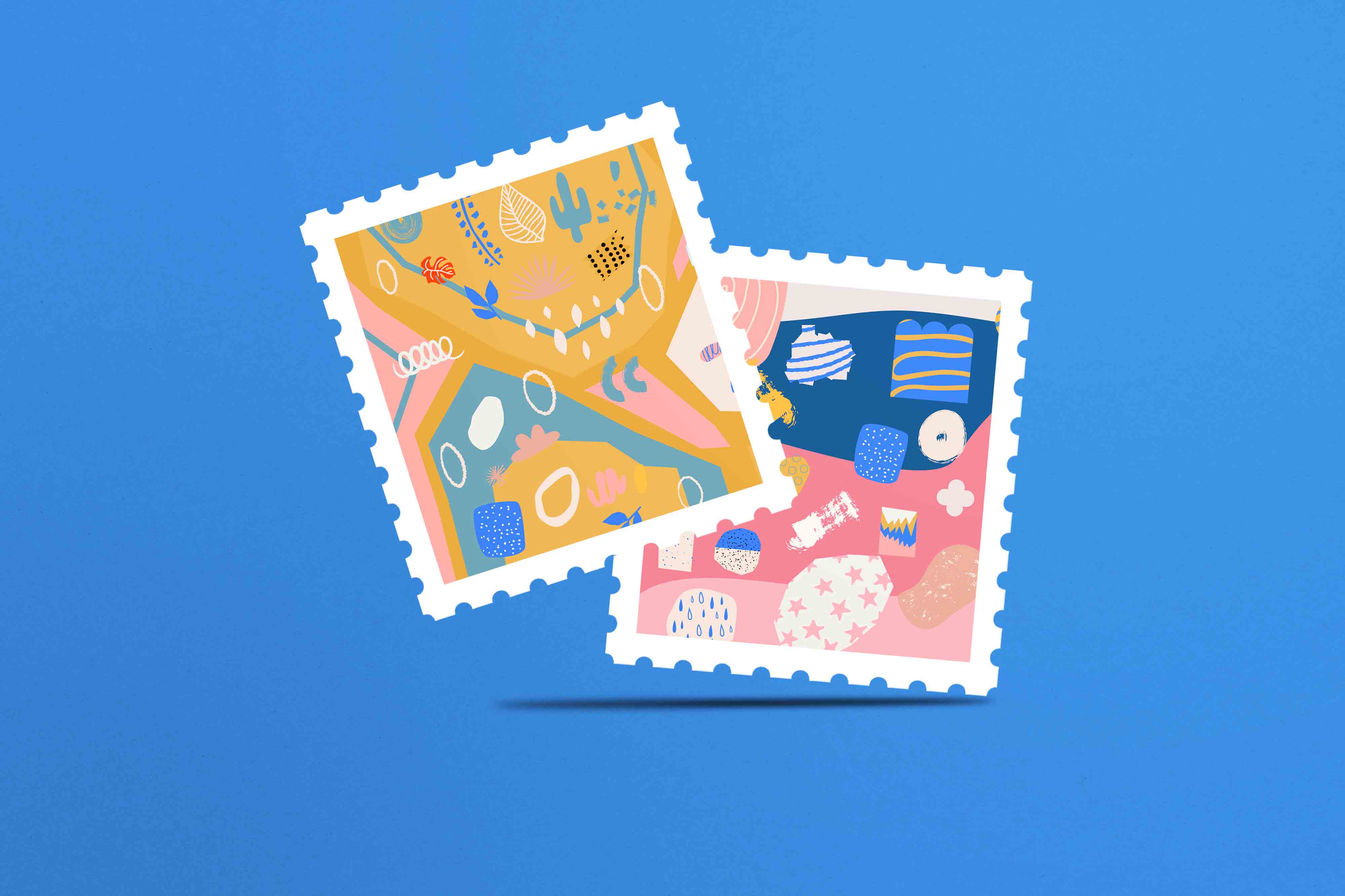 邮票设计效果图展示PS样机