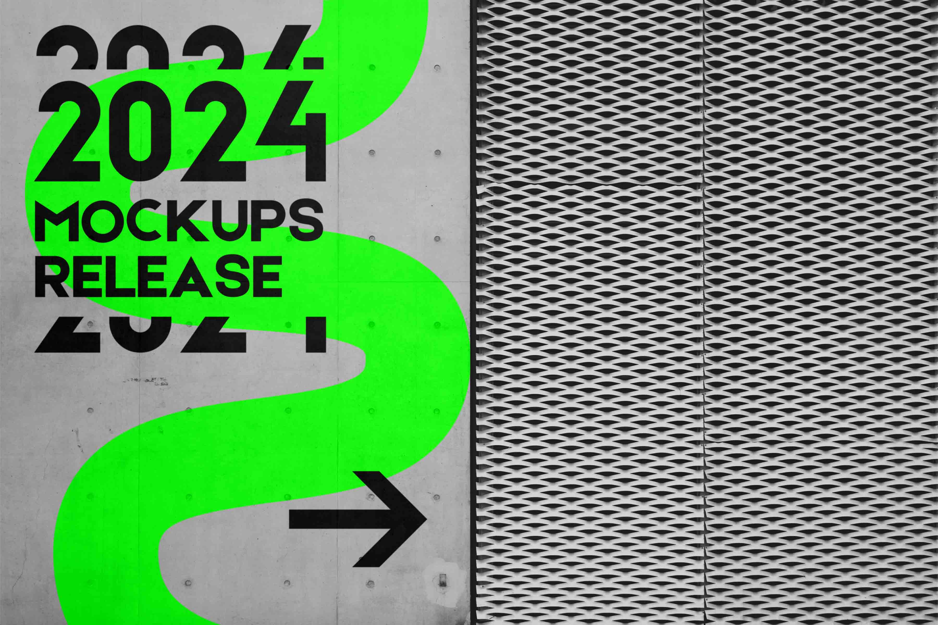 上墙指示牌海报设计PS样机