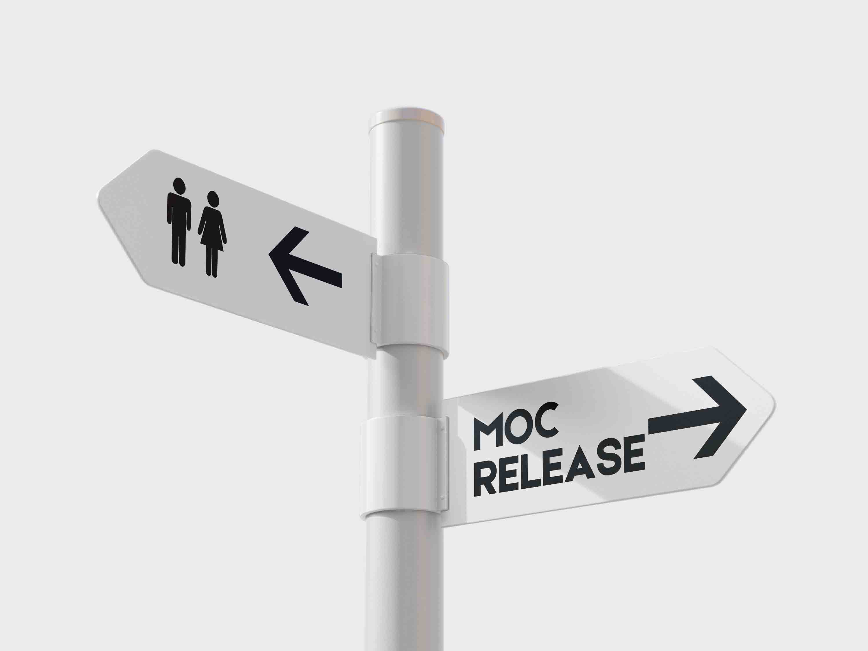 十字路口指示牌PS样机