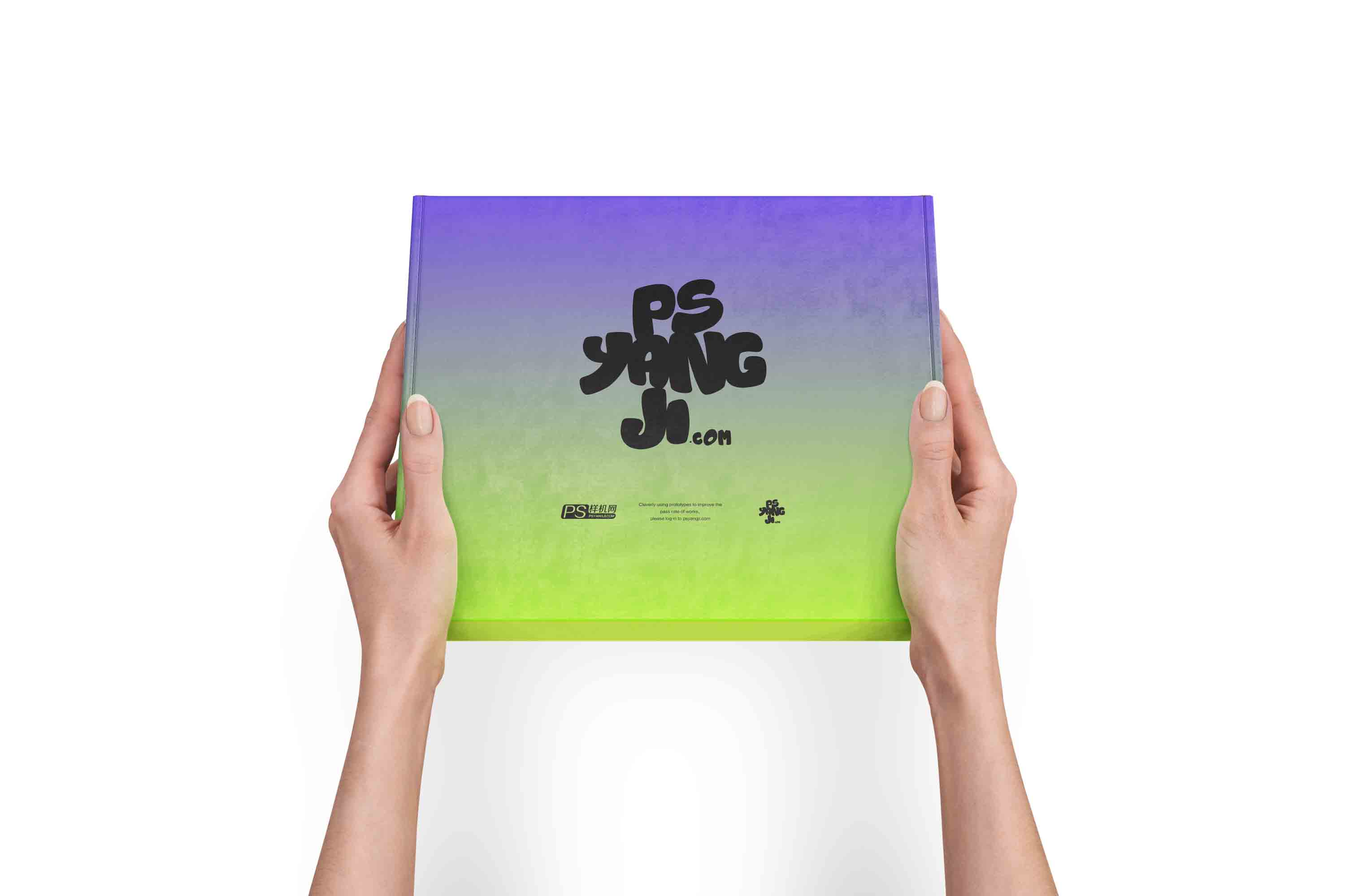 手持包装盒设计PS样机