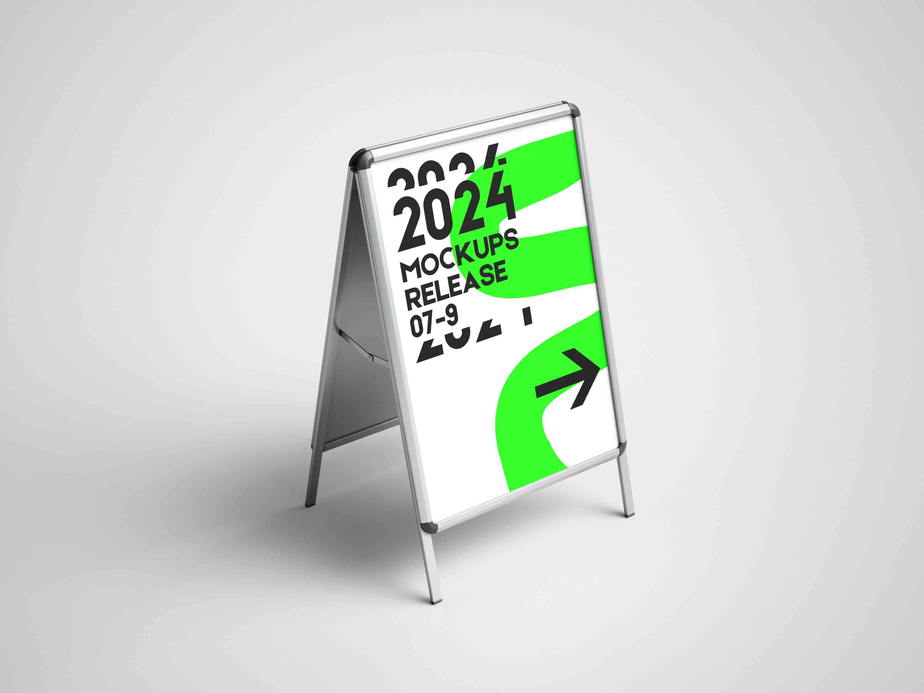 泊车指示牌PS样机