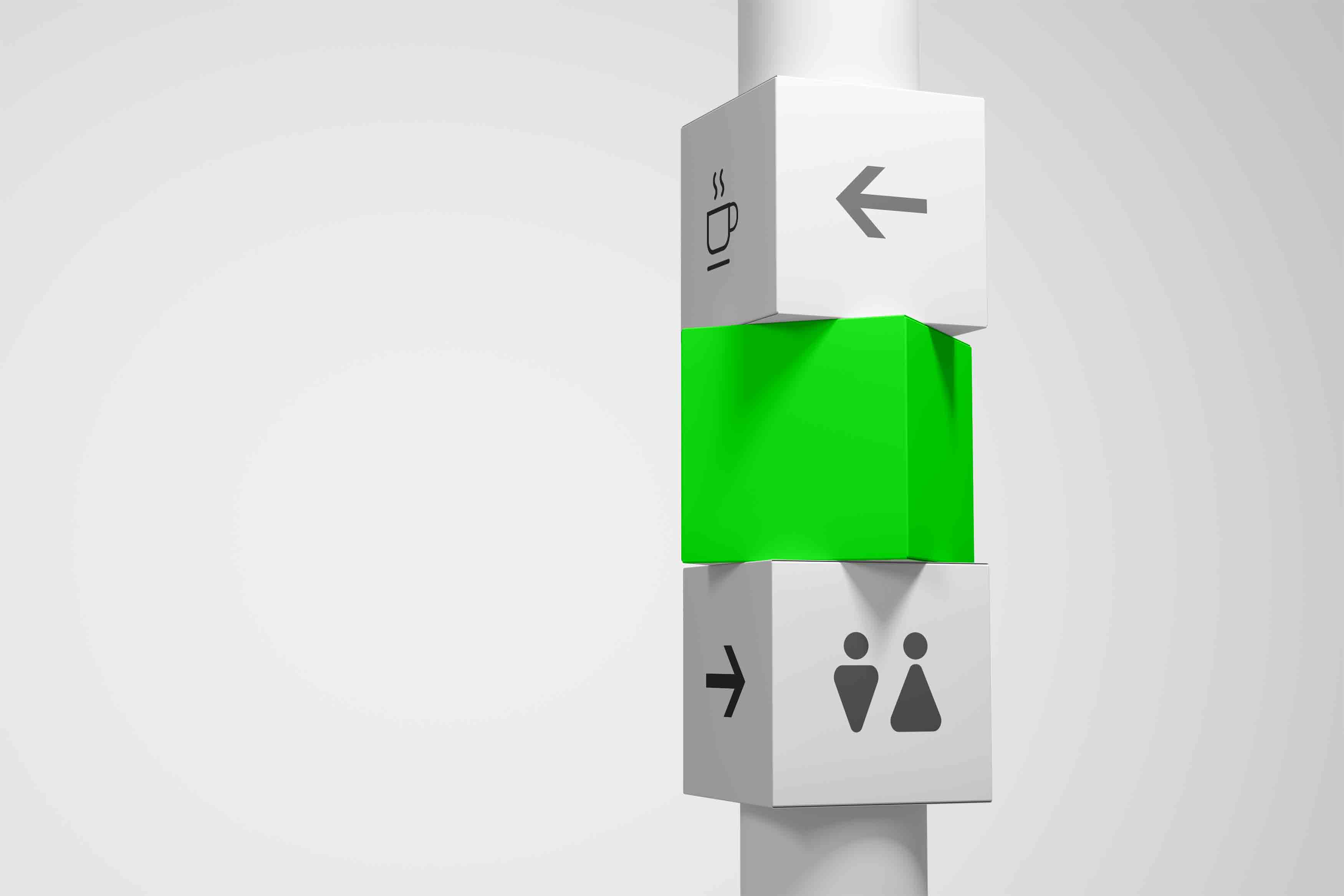 洗手间指示牌PS样机
