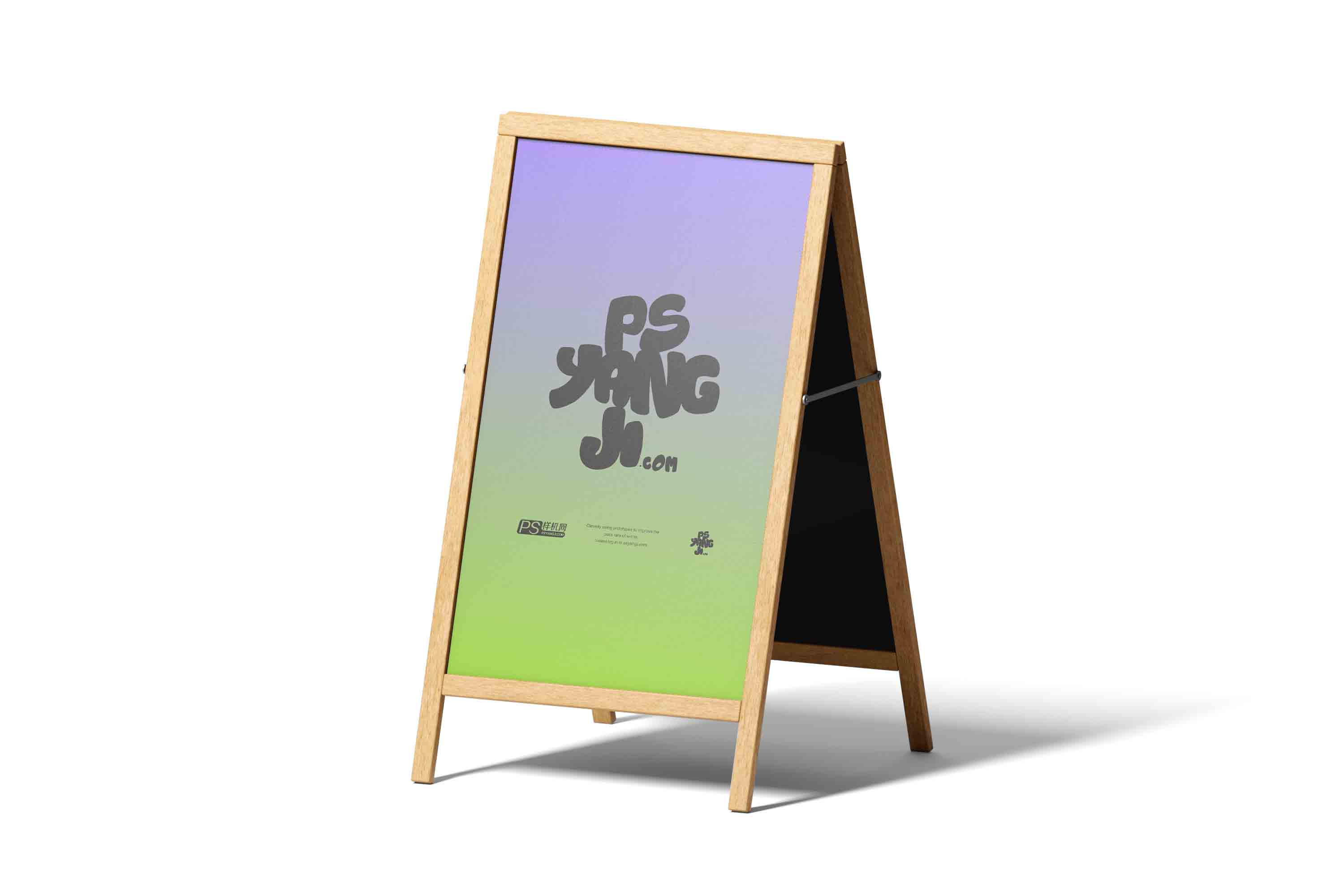 落地海报架设计展示PS样机