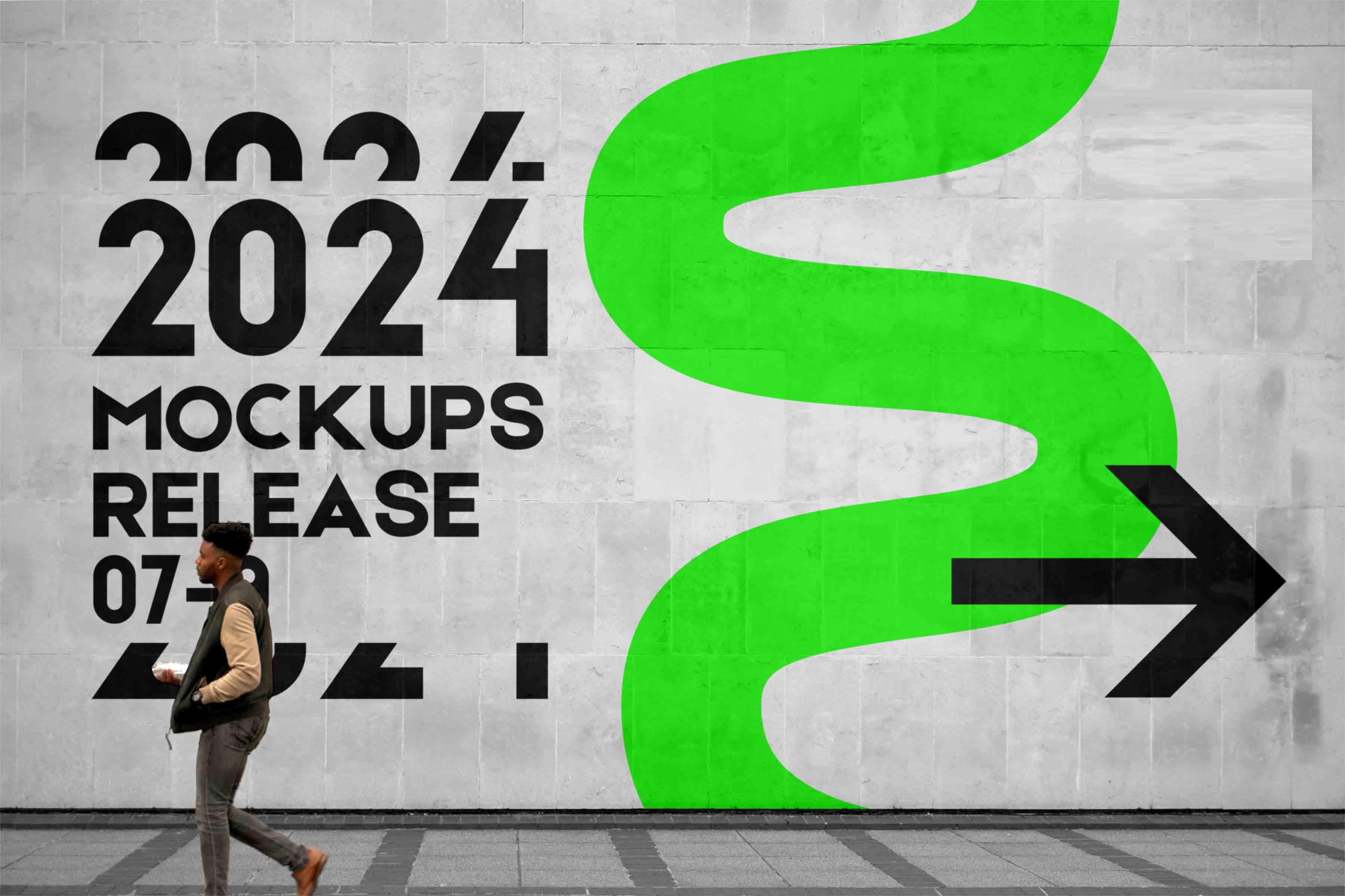 室外上墙导视系统PS样机