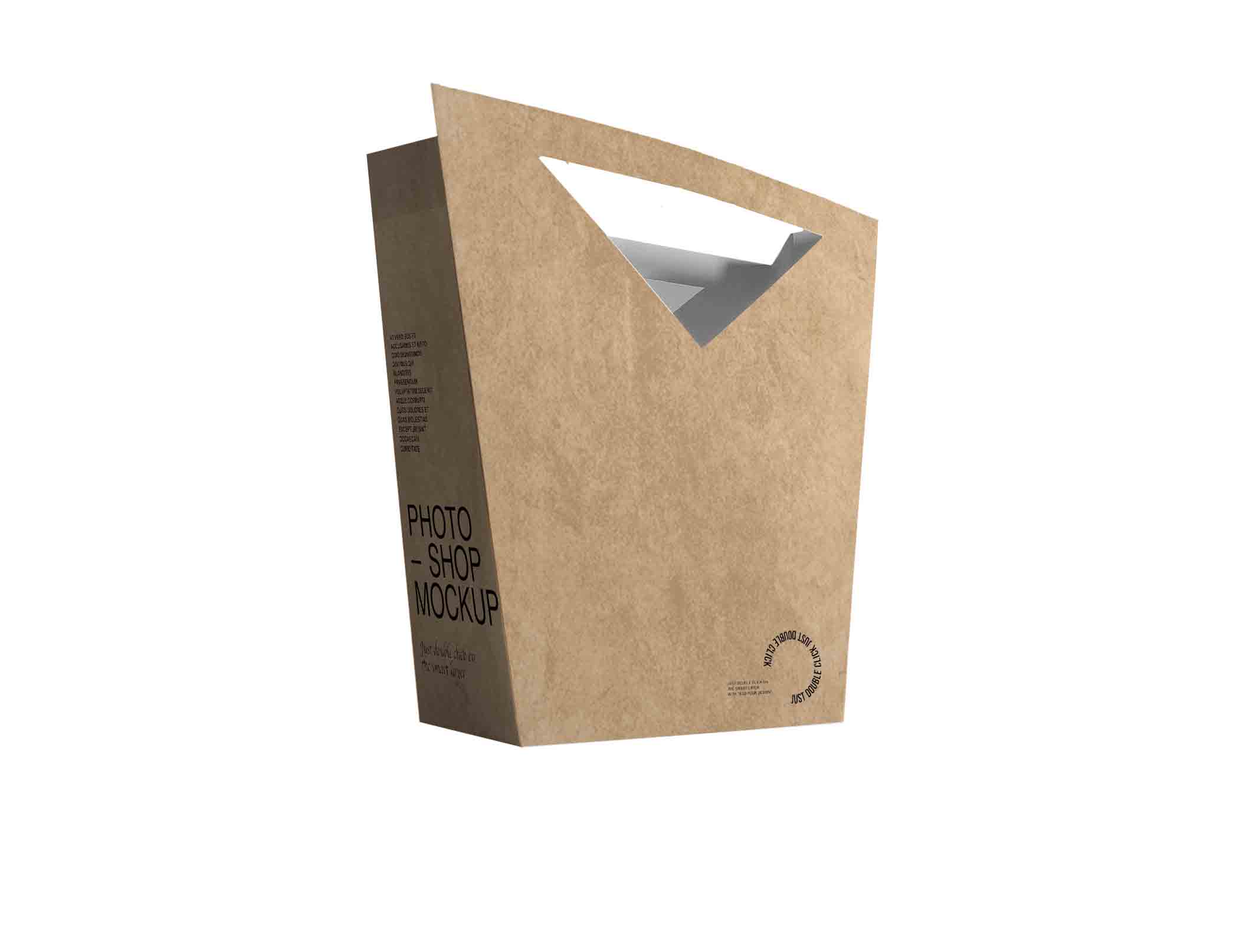 三角异形手提袋设计psd模型