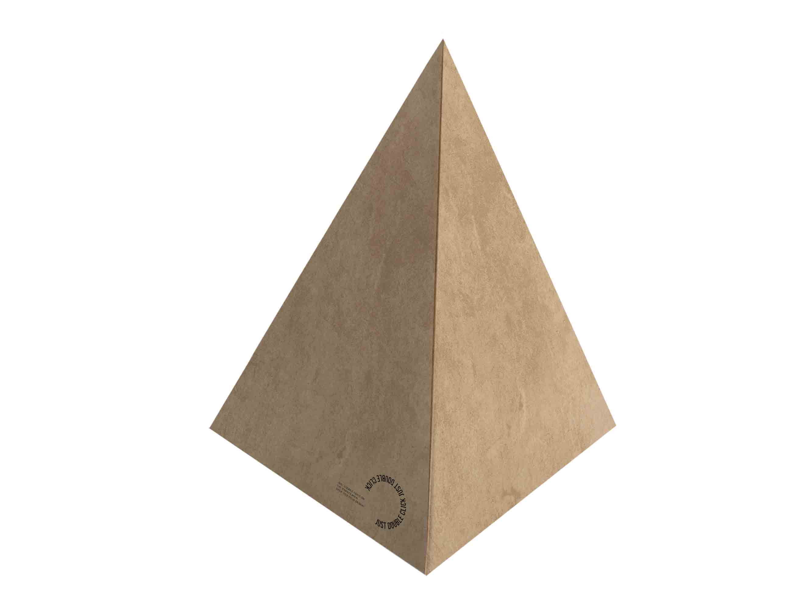 三角锥形异形礼盒psd样机素材