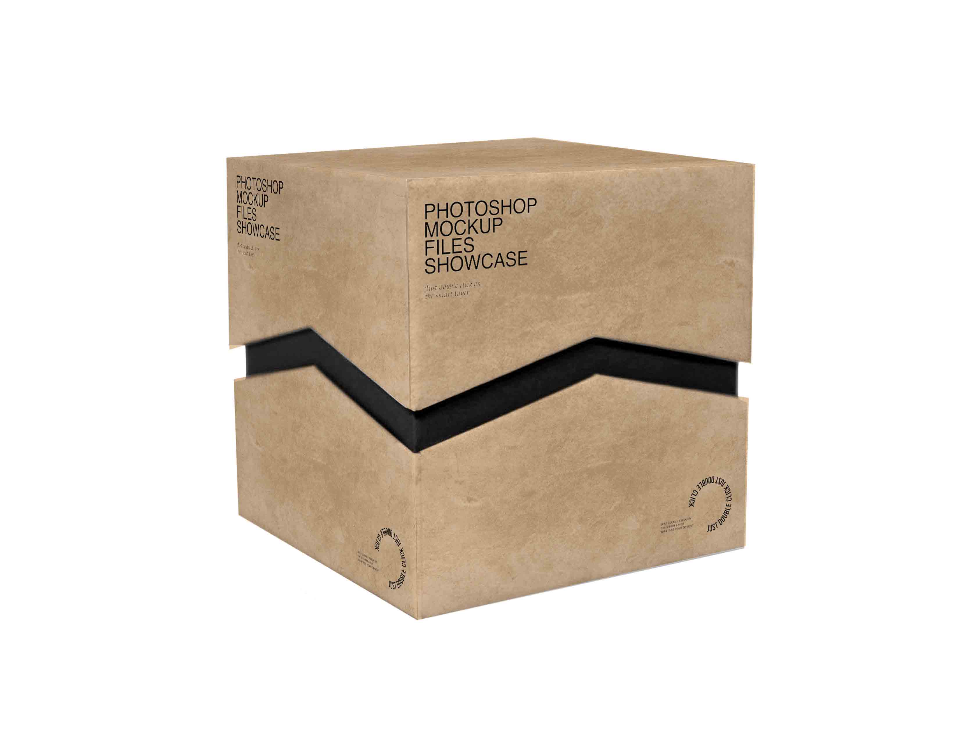 上下重叠异形礼盒ps样机