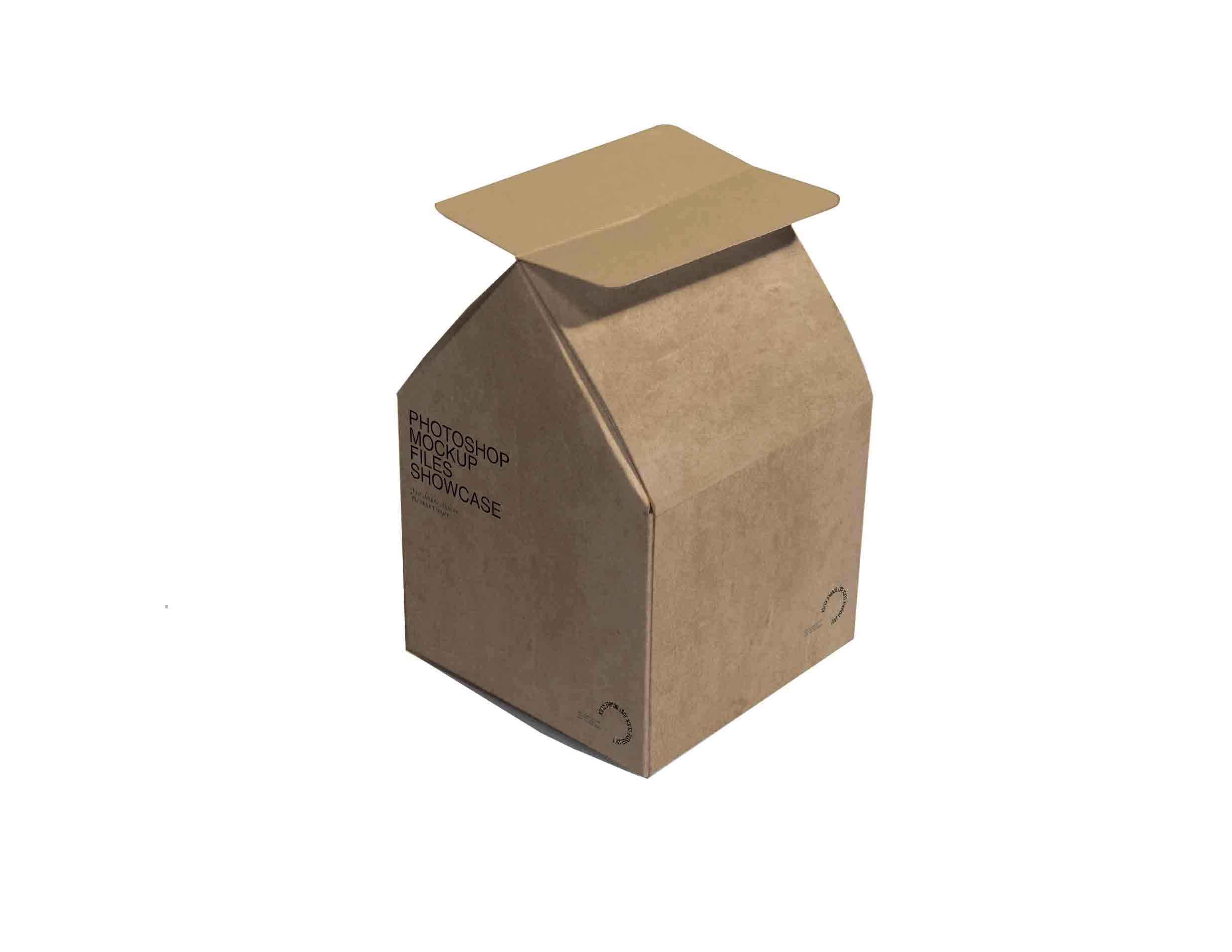 个性异形礼盒设计ps样机