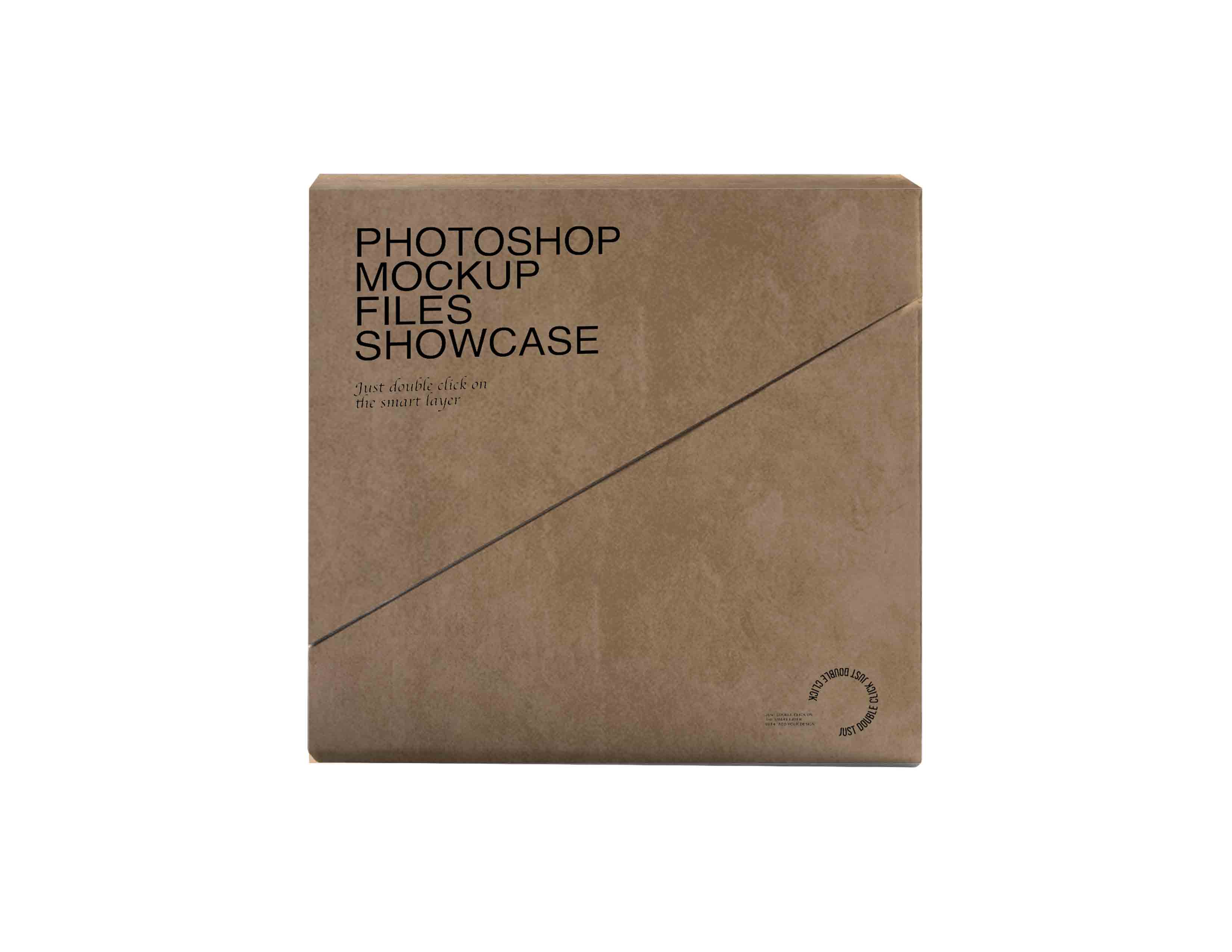 异形礼盒logo样机展示素材