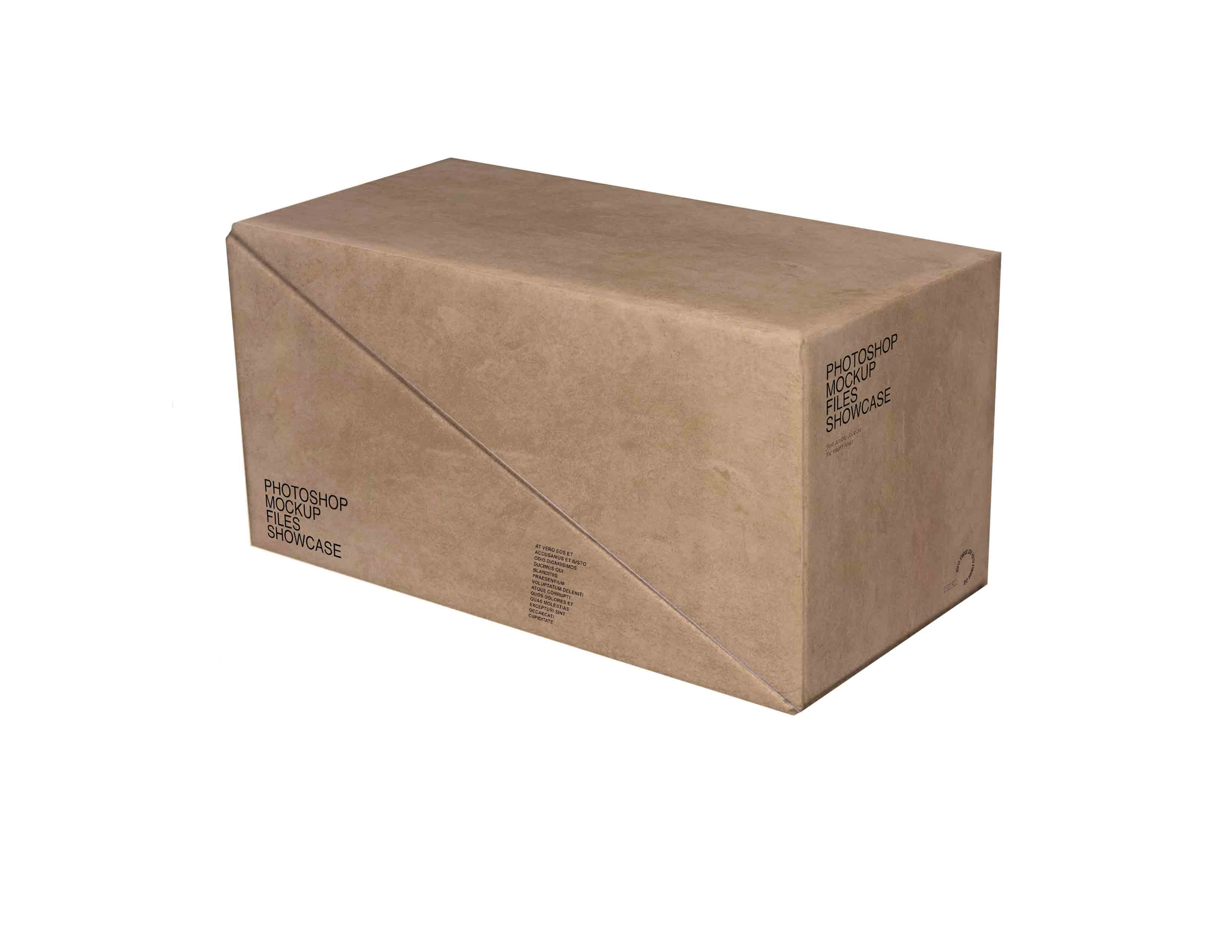 异形礼盒包装箱设计ps样机