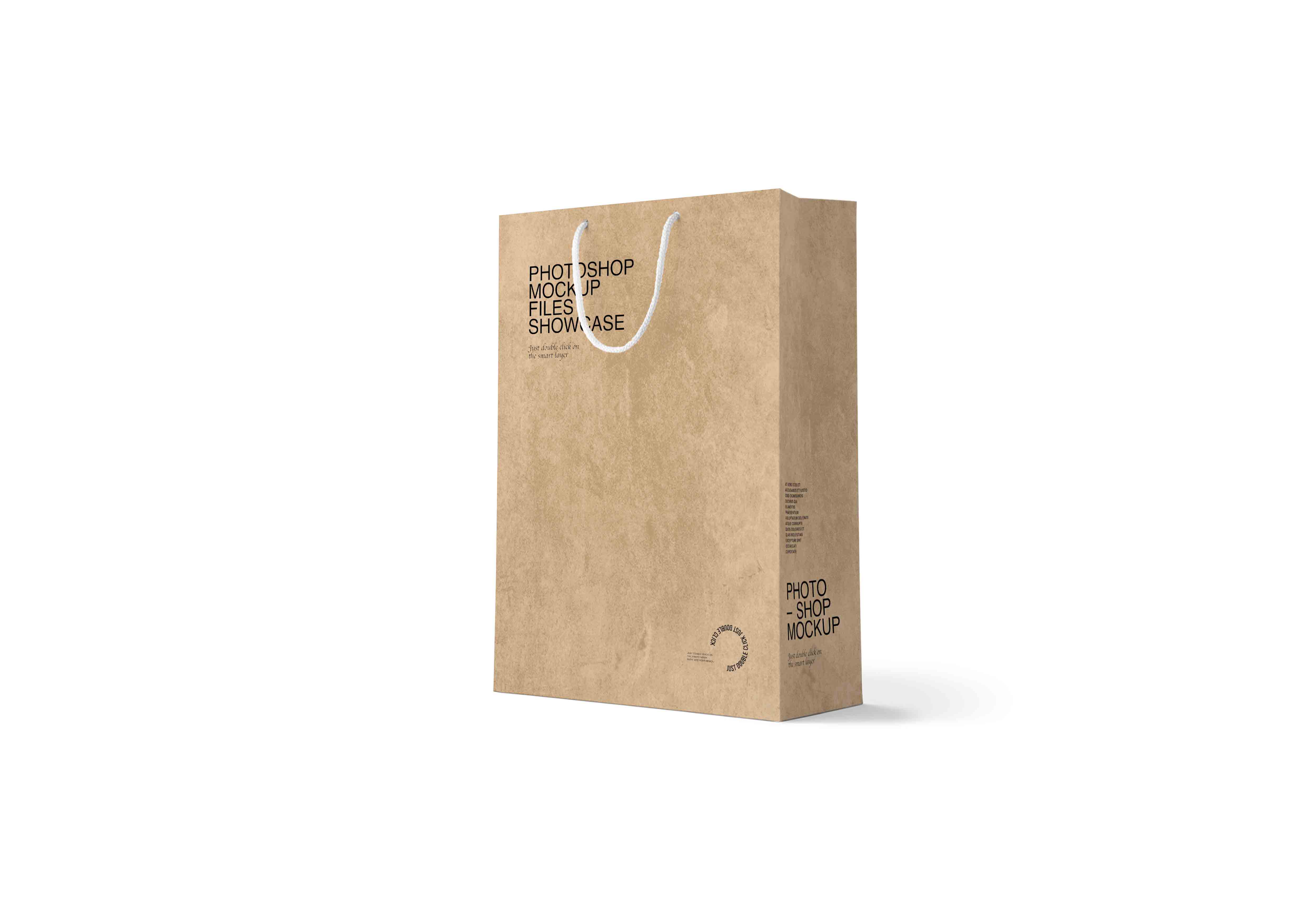 手提绳礼袋设计ps样机