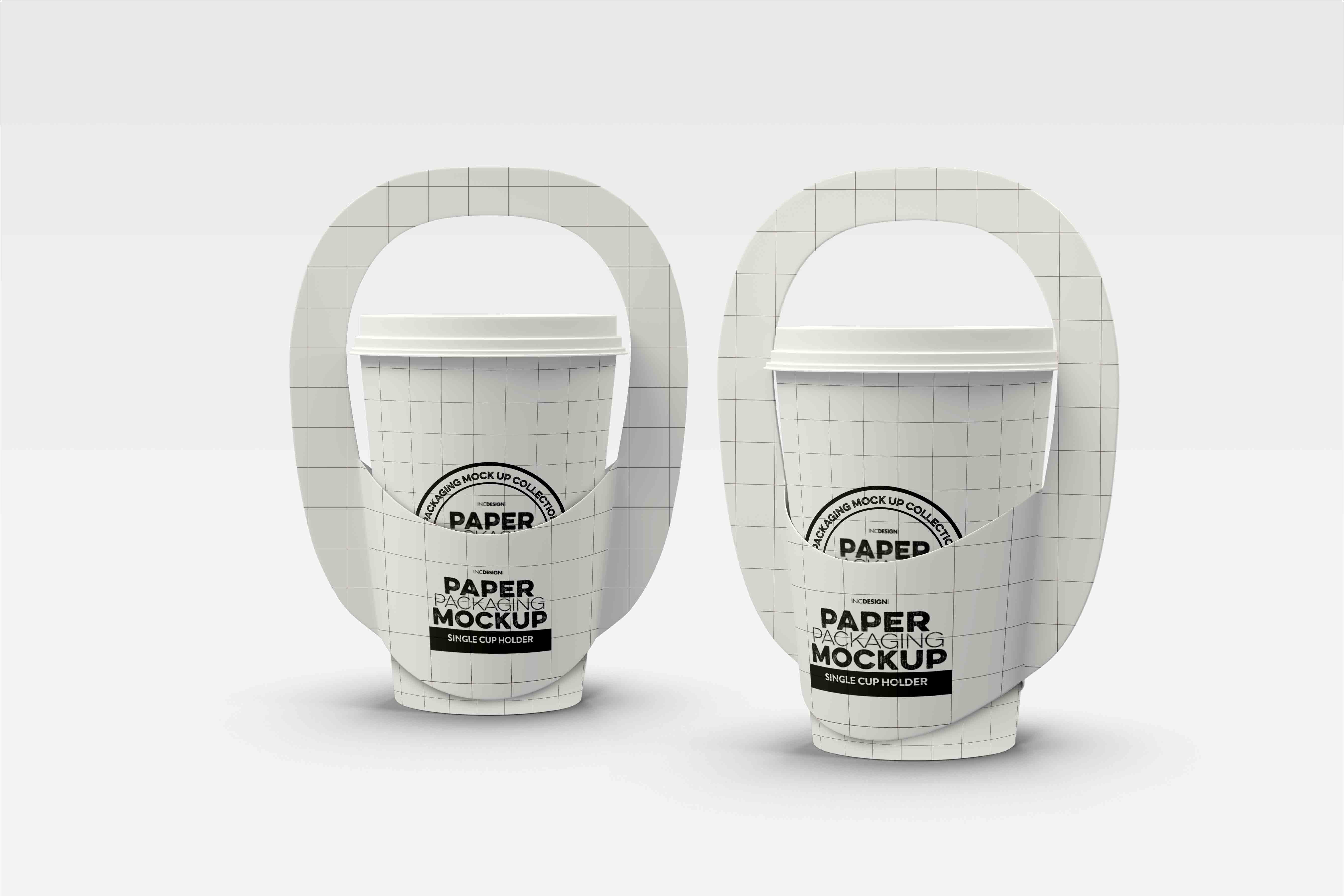 手提饮料杯包装设计ps样机素材