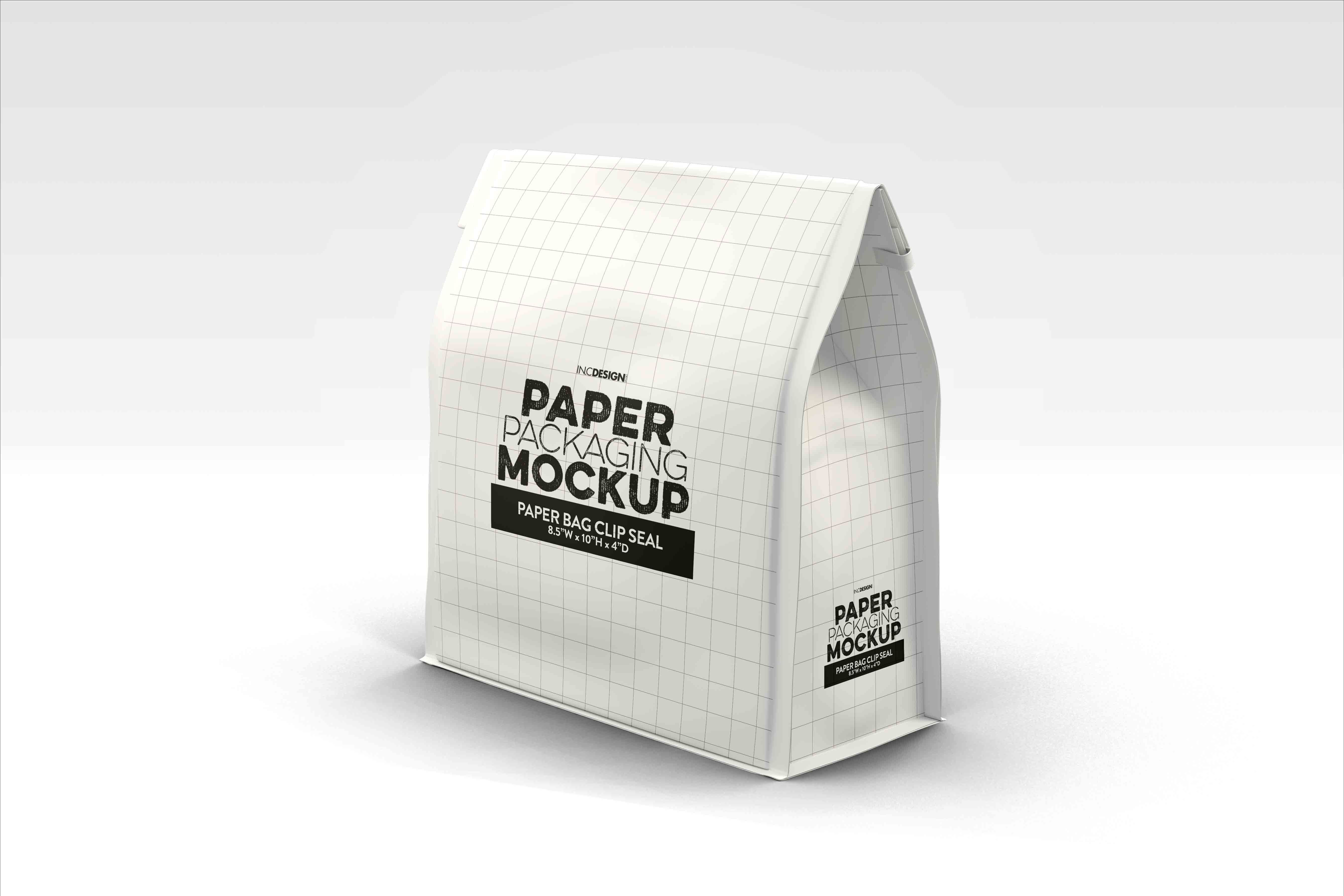 炸鸡外卖包装袋设计logo样机模板