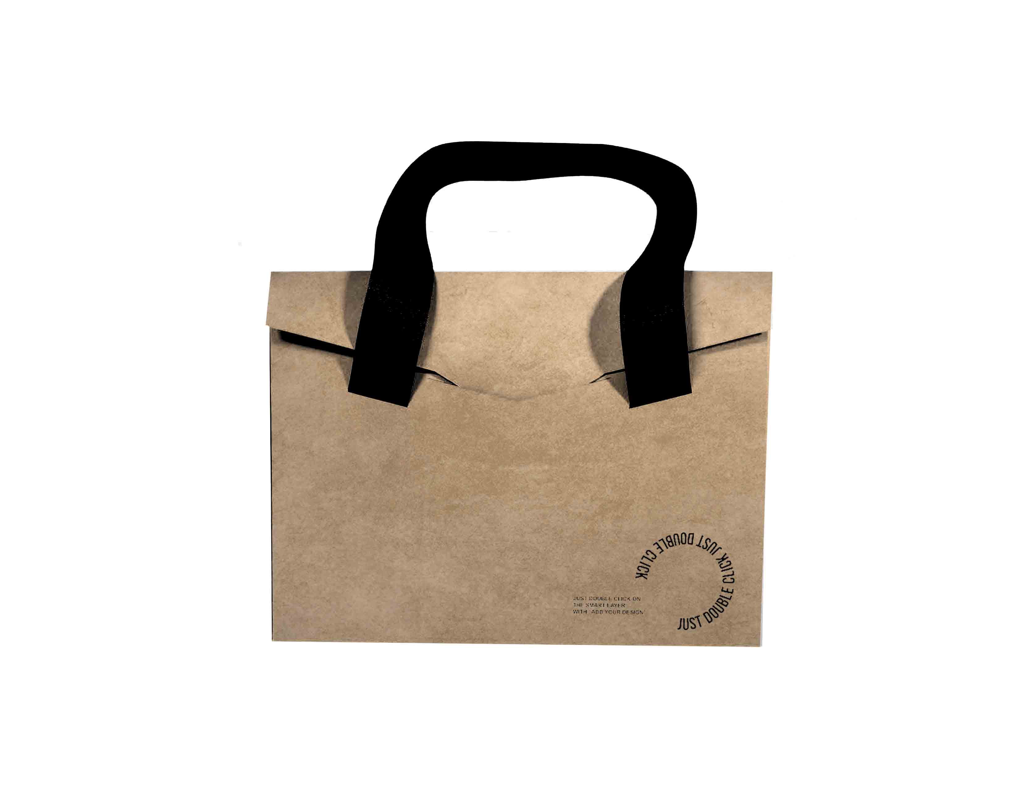 牛皮纸包装袋psd样机模型