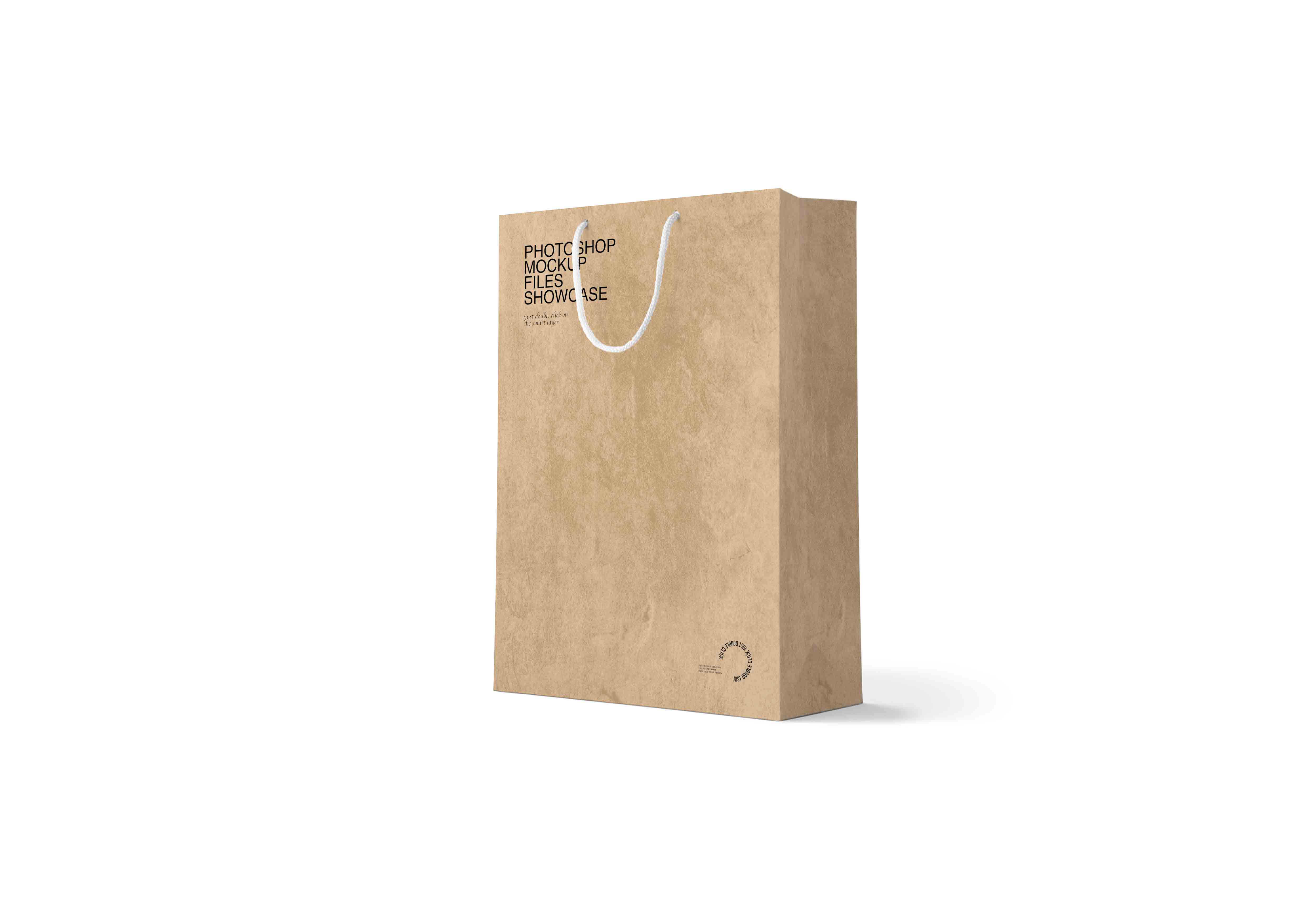 牛皮纸异形礼盒psd样机