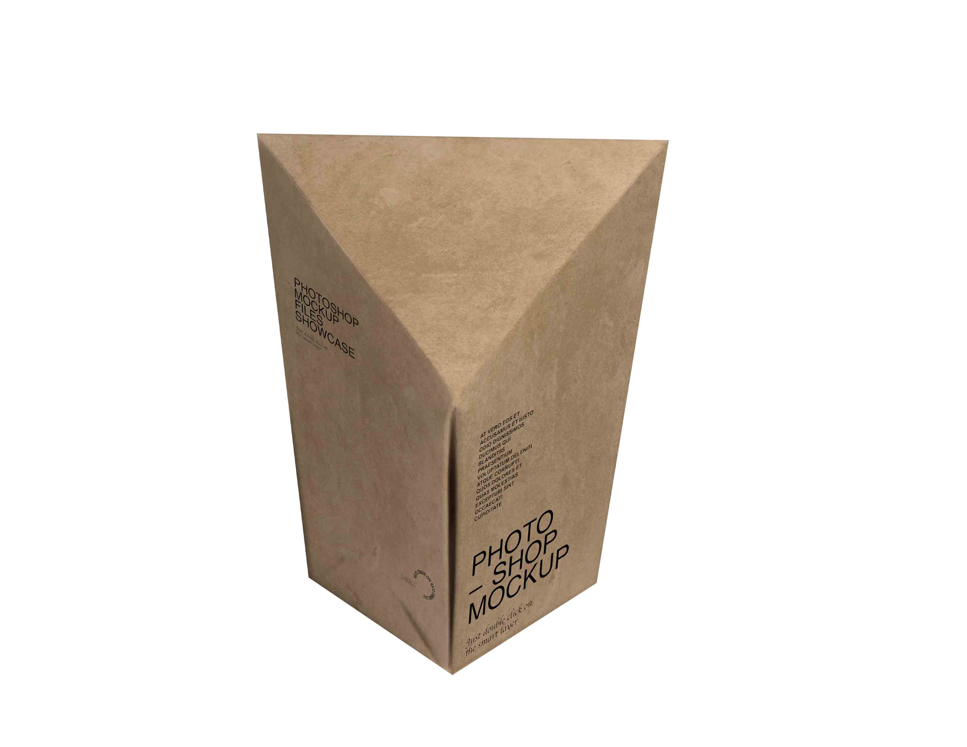 超酷异形礼盒设计psd样机素材