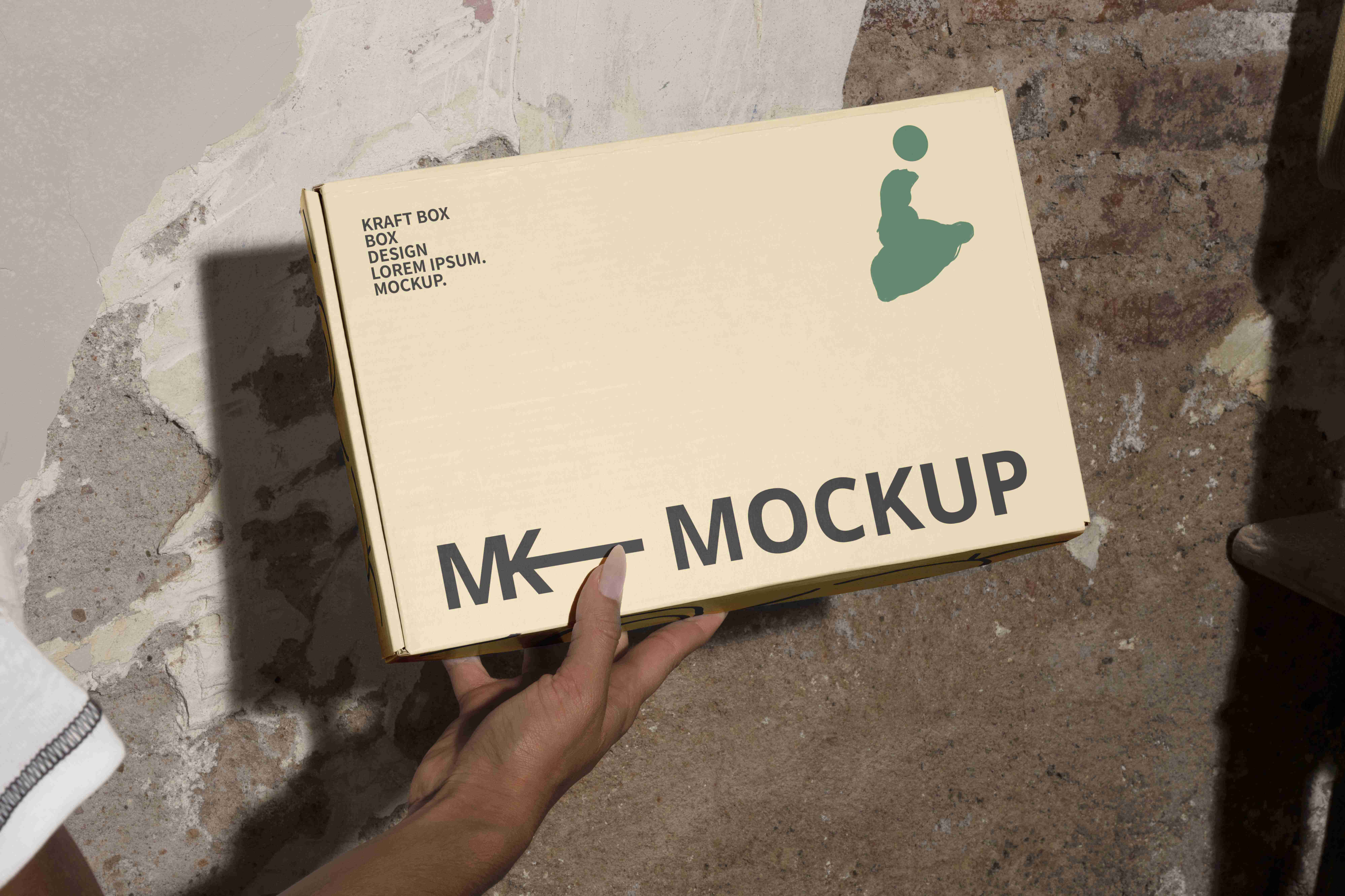 飞机盒展示设计效果图psd素材