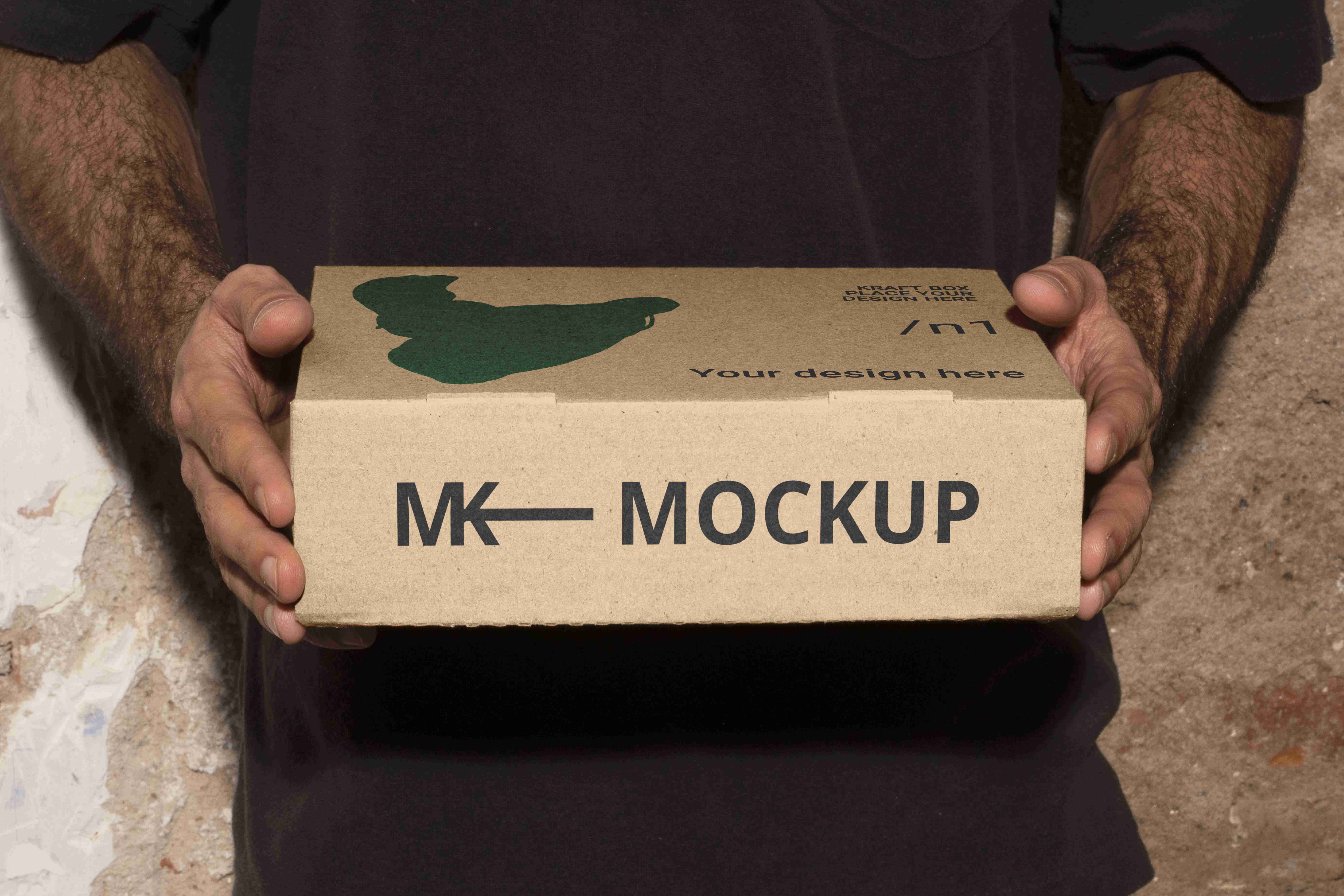 飞机盒快递展示ps样机